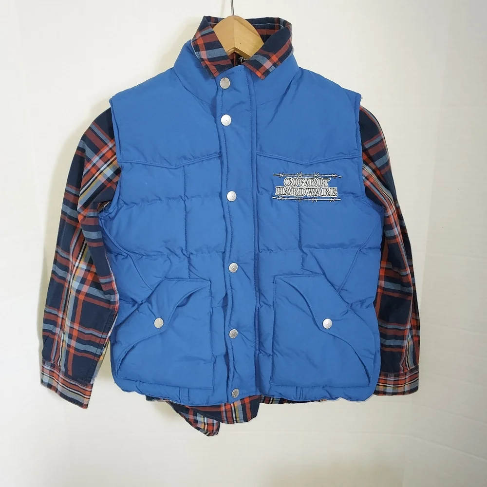 Cowboy Hardware Blue vest size L